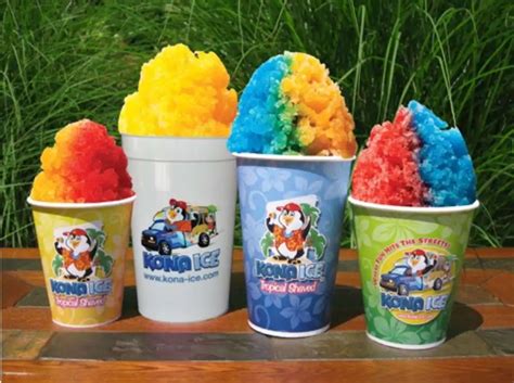 Kona shaved ice - Specialties: Kona Ice is the shaved ice truck that brings a one-of-a-kind, tropical experience to you. Guests can flavor their own Kona Ice on our signature Flavorwave, dance to our island tunes, and enjoy a nutritious and delicious treat.